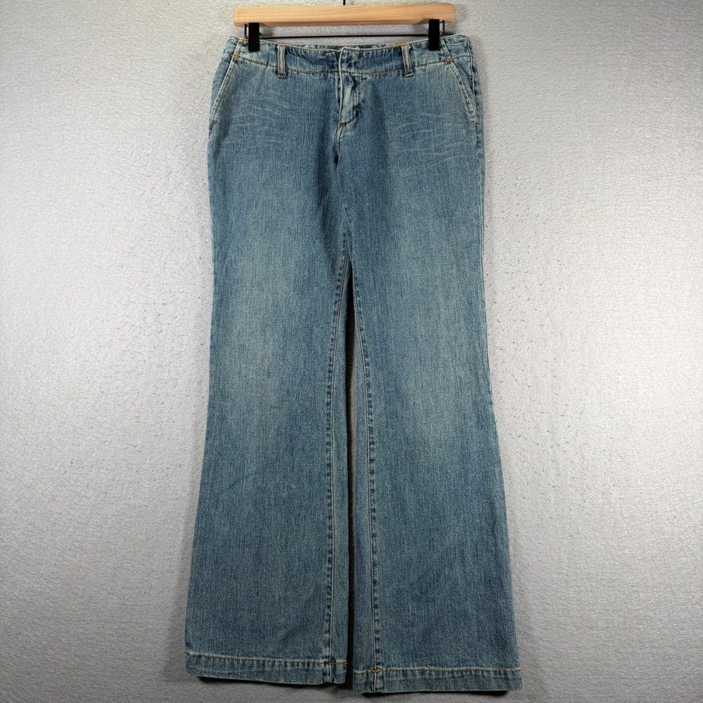 Vintage Express Jeans Women's Size 6 Flare Denim Pants‎ Blue Precision Fit